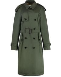 Burberry - Trenchcoat Met Dubbele Rij Knopen En Ceintuur - Lyst
