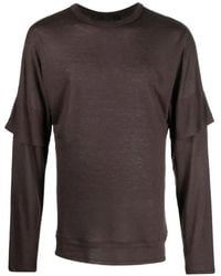 Tessitura Body Couture - Double-Layered Long-Sleeve T-Shirt - Lyst