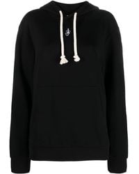 JW Anderson - Logo-embroidered Cotton Blend Hoodie - Lyst
