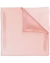 Ferragamo - Gancini Hook Scarf With Shaded Effect - Lyst