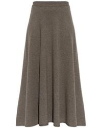 Fabiana Filippi - Ribbed-Knit Midi Skirt - Lyst