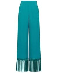 ‎Taller Marmo - Tulum Fringe-Trimmed Trousers - Lyst
