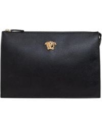 Versace - Pochette La Medusa À Fermeture Zippée - Lyst