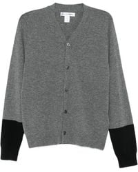 Comme des Garçons - Colour-Block Wool Cardigan - Lyst