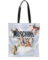 Moschino - Schultertasche Mit Grafischem Print - Lyst