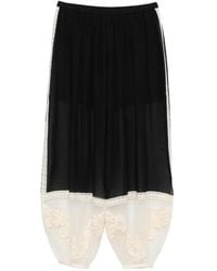 Zimmermann - Roselight Harem Lace-Trim Trousers - Lyst