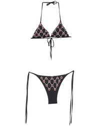 VENUJA - Crystal-Embellished Lattice Bikini - Lyst
