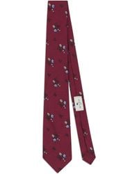 Etro - Cravate en soie à fleurs en jacquard - Lyst