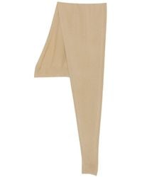 Lemaire - Fine-Knit Ribbed-Trim Scarf - Lyst