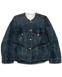 JNBY - Panelled Denim Jacket - Lyst