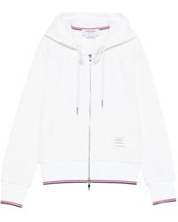 Thom Browne - Hoodie Mit Logo-Patch - Lyst