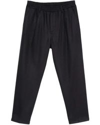 Eleventy - Pleated Elasticated-Waist Trousers - Lyst