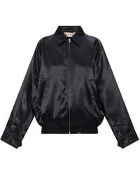 【関税込み】Marni ブラック Classic ボンバージャケット Marni カットアウト ボンバージャケット | ブラック | FARFETCH JP