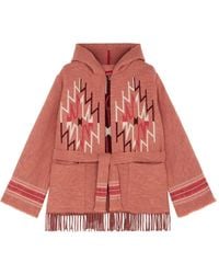 Fortela - Fringed-Hem Hooded Cardigan - Lyst