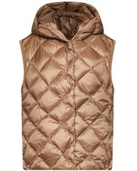 Weekend by Maxmara - Diamond-Quilted Hooded Gilet - Lyst