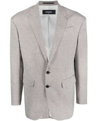 DSquared² - Single-Breasted Checked Jacket - Lyst