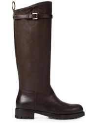 Ralph Lauren - Bottes En Cuir À Boucle Ward - Lyst