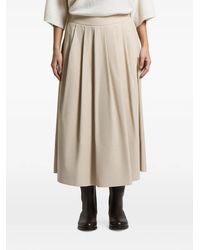 Peserico - Pleated Midi Skirt - Lyst