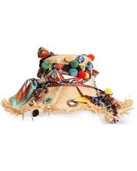 Dolce & Gabbana - Raffia Hat With Applications - Lyst