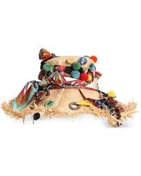 Dolce & Gabbana - Raffia Hat With Applications - Lyst