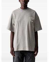 WRSTBHVR - Logo-Print Drop-Shoulder T-Shirt - Lyst