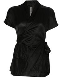 Rick Owens - Short-Sleeve Blouse - Lyst