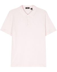 Theory - Mélange Cotton Polo Shirt - Lyst