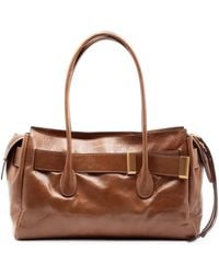 Roberto Festa - Emeralda Glossy-Leather Strap-Embellished Tote Bag - Lyst