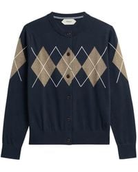 Pringle of Scotland - Diamond-Pattern Cardigan - Lyst