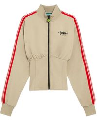 Barrow - Sweat Zippé À Rayures Latérales Et Taille Style Corset - Lyst