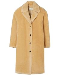Tory Burch - Faux-Shearling Coat - Lyst