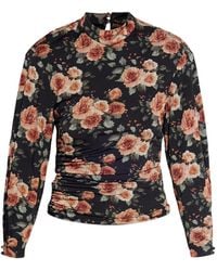 IRO - Floral-Print Gathered Top - Lyst