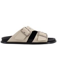 Alohas - Adjustable Strap Leather Sandals - Lyst