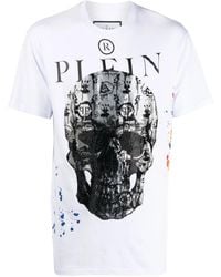 Philipp Plein - Skull-Print Short-Sleeve T-Shirt - Lyst