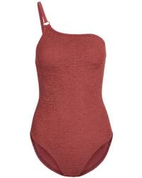 Hunza G - Clara One-Shoulder Swimsuit - Lyst