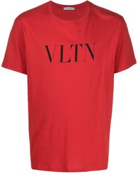 vltn red t shirt