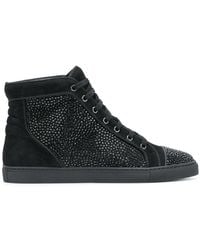 Louis Leeman Embellished hi-top sneakers - Noir