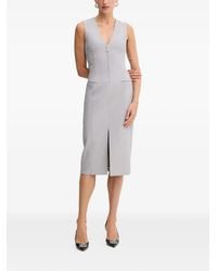 Patrizia Pepe - Zip-Fastening Sleeveless Midi Dress - Lyst