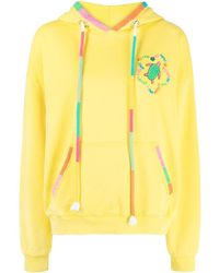 Mira Mikati Embroidered-turtle Hoodie - Yellow