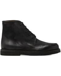 Marsèll - Lace-Up Leather Desert Boots - Lyst