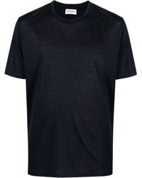 Saint Laurent - T-shirt en coton à col rond - Lyst