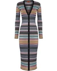 Missoni - Striped-Pattern Buttoned Cardigan - Lyst