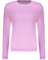 Valentino Garavani - Geribbelde Sweater Met Ronde Hals - Lyst