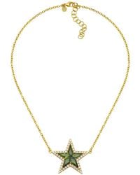 Buddha Mama - Tourmaline And Diamond Star Necklace - Lyst