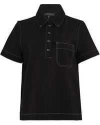 Rag & Bone - Irina Contrast-Stitch Polo Shirt - Lyst