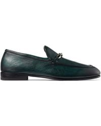 Jimmy Choo - Marti Reverse Leather Loafers - Lyst