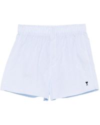 Ami Paris - Gestreifte Pyjama-Shorts - Lyst