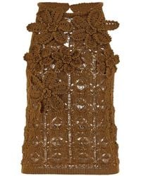 Pinko - Floral Crochet Top - Lyst