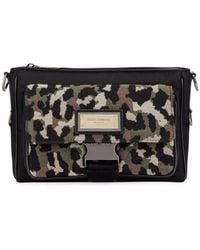 Dolce & Gabbana - Leopard Jacquard Crossbody Bag - Lyst