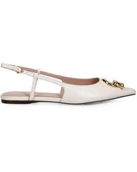 Coccinelle - C-Me Logo-Plaque Slingback Ballet Flats - Lyst